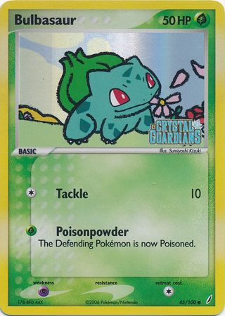 Bulbasaur (45/100) (Stamped) [EX: Crystal Guardians] | Mega City Incorporated