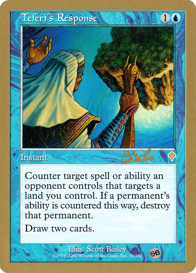 Teferi's Response (Carlos Romao) (SB) [World Championship Decks 2002] | Mega City Incorporated