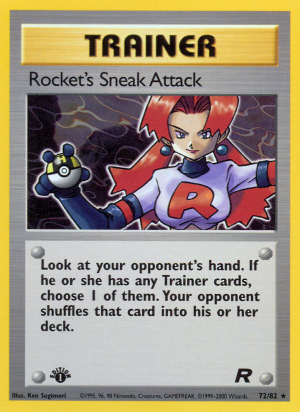 Rocket's Sneak Attack (72/82) [Team Rocket 1st Edition] | Mega City Incorporated