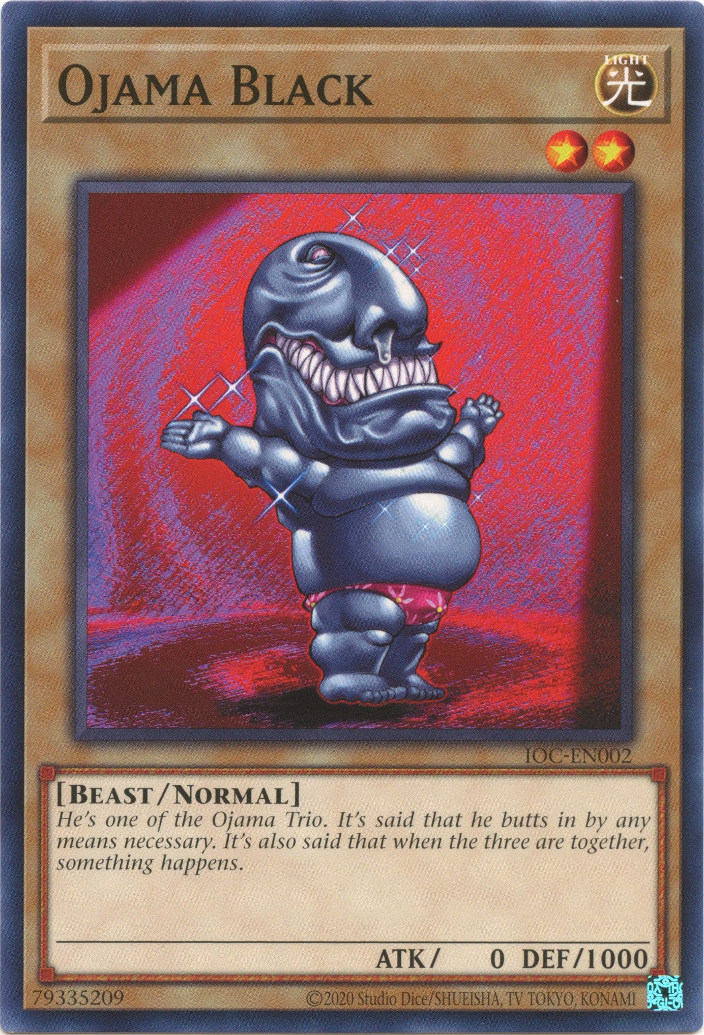Ojama Black (25th Anniversary) [IOC-EN002] Common | Mega City Incorporated