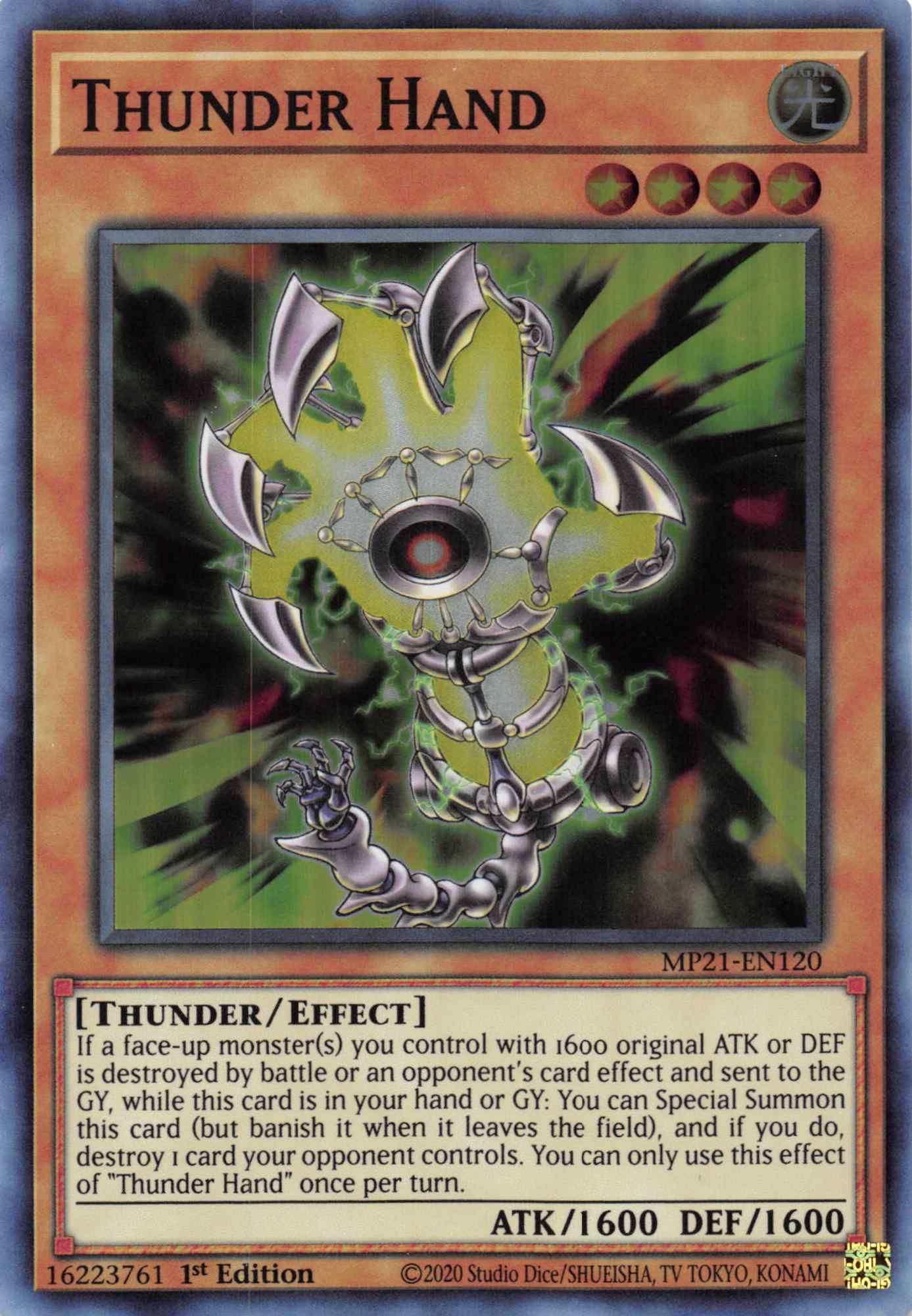 Thunder Hand [MP21-EN120] Super Rare | Mega City Incorporated