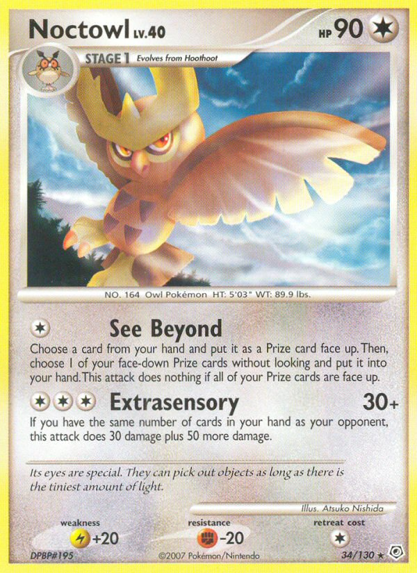 Noctowl (34/130) [Diamond & Pearl: Base Set] | Mega City Incorporated
