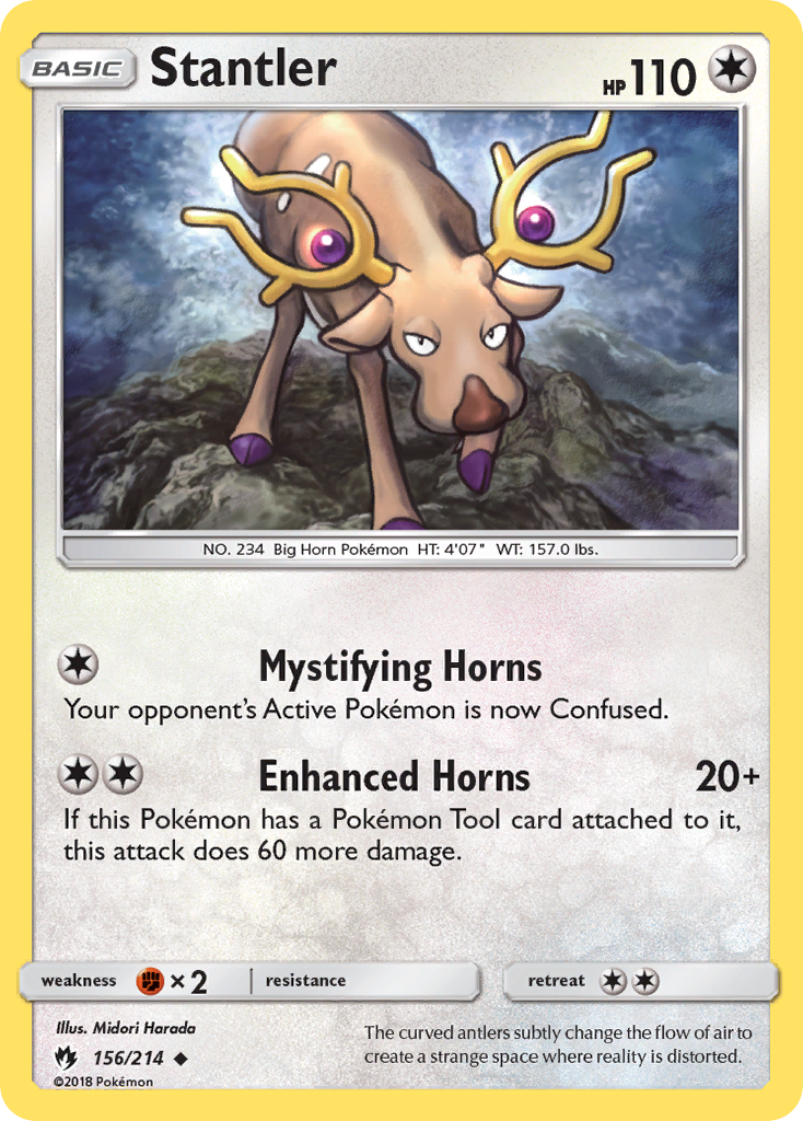 Stantler (156/214) [Sun & Moon: Lost Thunder] | Mega City Incorporated