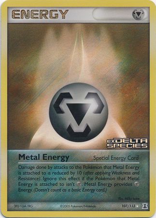 Metal Energy (107/113) (Stamped) [EX: Delta Species] | Mega City Incorporated