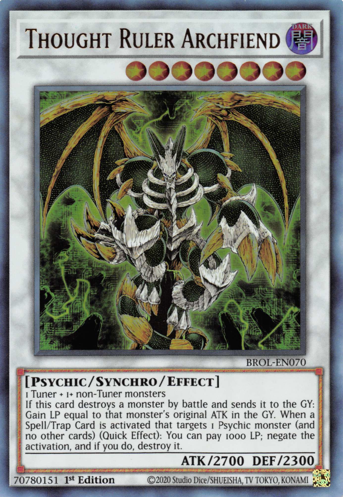 Thought Ruler Archfiend [BROL-EN070] Ultra Rare | Mega City Incorporated