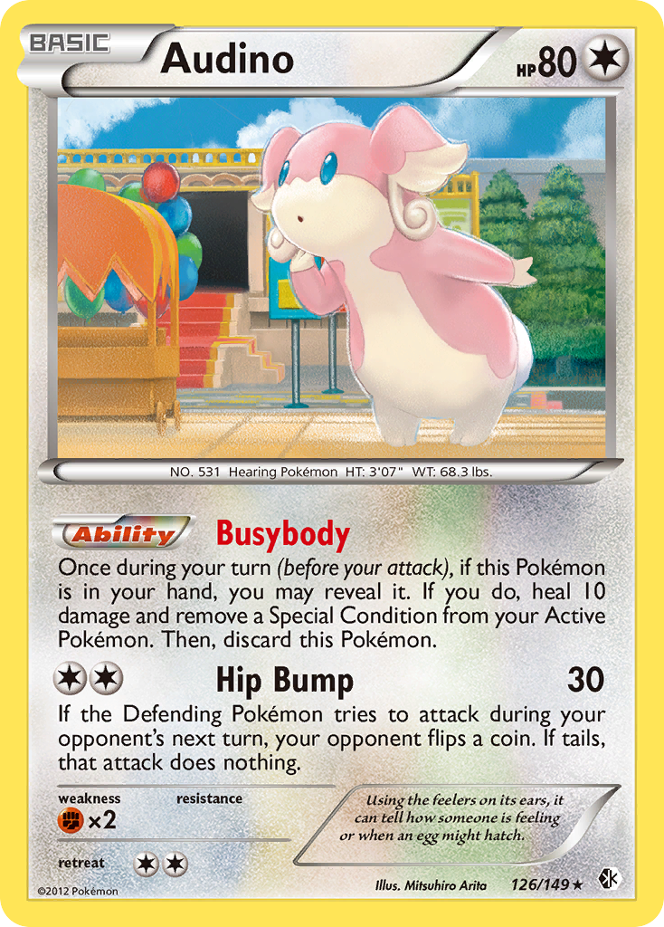 Audino (126/149) [Black & White: Boundaries Crossed] | Mega City Incorporated