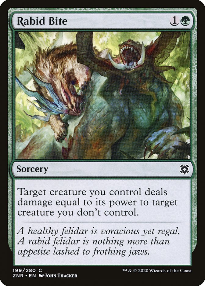 Rabid Bite [Zendikar Rising] | Mega City Incorporated