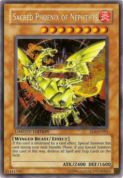 Sacred Phoenix of Nephthys [EEN-ENSE3] Secret Rare | Mega City Incorporated