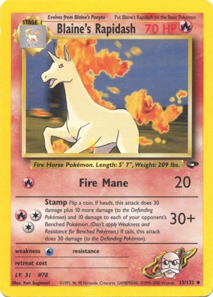 Blaine's Rapidash (33/132) [Gym Challenge Unlimited] | Mega City Incorporated