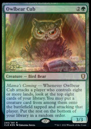 Owlbear Cub [Commander Legends: Battle for Baldur's Gate Prerelease Promos] | Mega City Incorporated