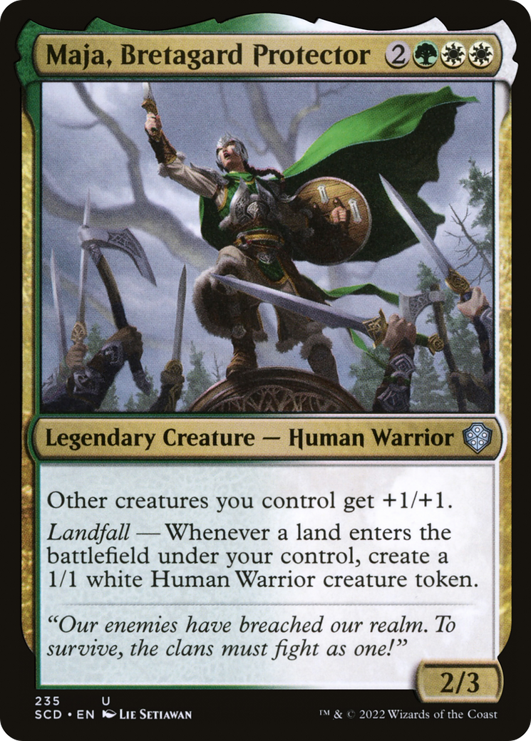 Maja, Bretagard Protector [Starter Commander Decks] | Mega City Incorporated