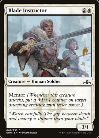 Blade Instructor [Guilds of Ravnica] | Mega City Incorporated