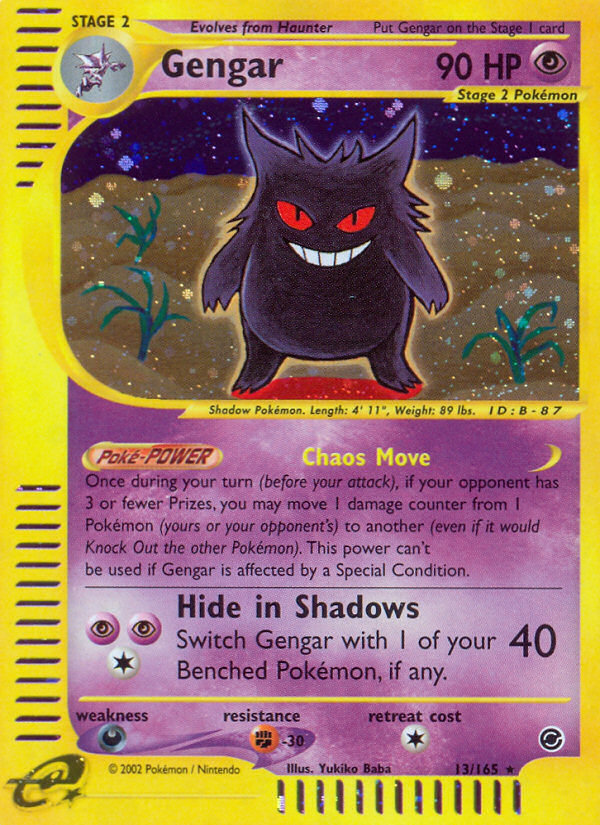 Gengar (13/165) [Expedition: Base Set] | Mega City Incorporated