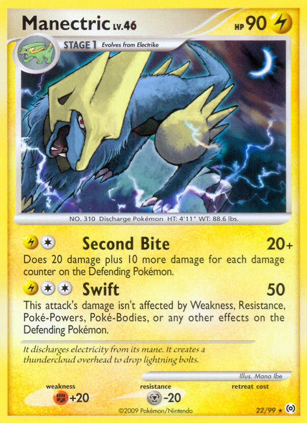 Manectric (22/99) [Platinum: Arceus] | Mega City Incorporated