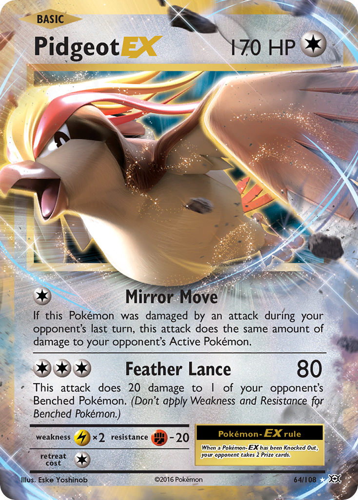 Pidgeot EX (64/108) [XY: Evolutions] | Mega City Incorporated