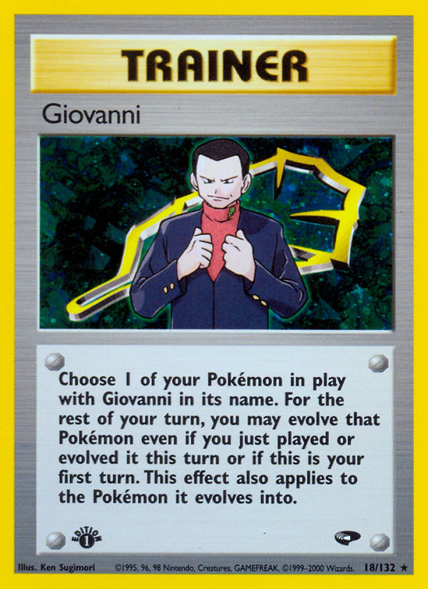 Giovanni (18/132) [Gym Challenge 1st Edition] | Mega City Incorporated