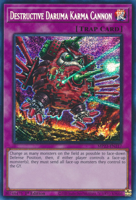 Destructive Daruma Karma Cannon [MP23-EN217] Prismatic Secret Rare | Mega City Incorporated