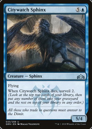 Citywatch Sphinx [Guilds of Ravnica] | Mega City Incorporated