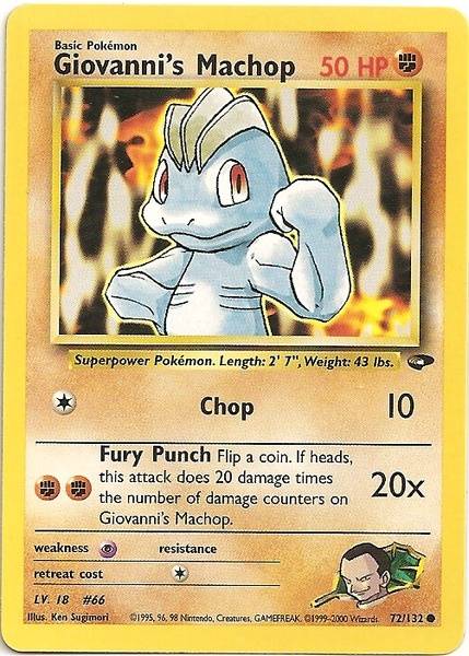 Giovanni's Machop (72/132) [Gym Challenge Unlimited] | Mega City Incorporated