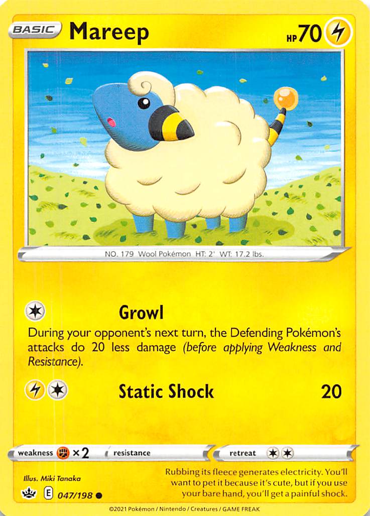 Mareep (047/198) [Sword & Shield: Chilling Reign] | Mega City Incorporated