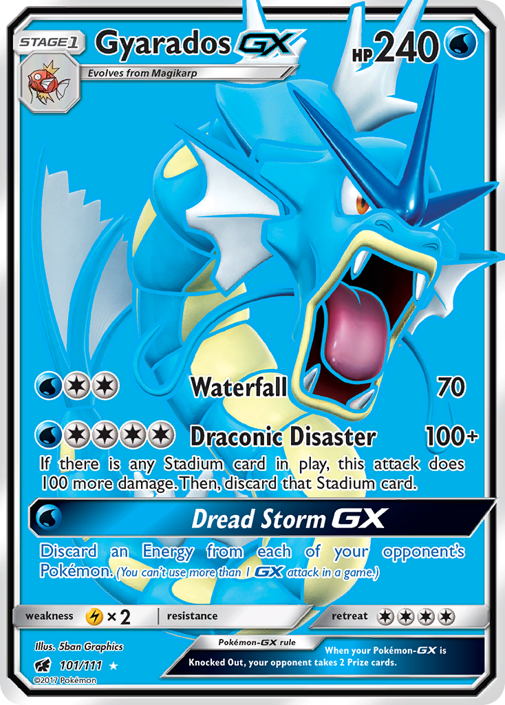 Gyarados GX (101/111) [Sun & Moon: Crimson Invasion] | Mega City Incorporated