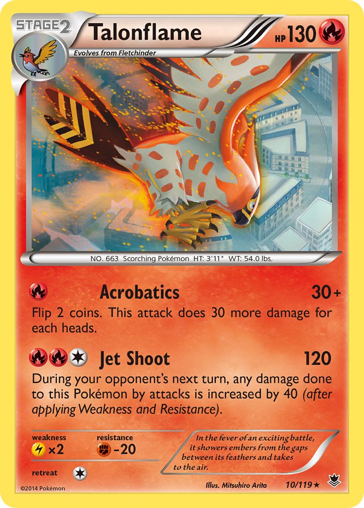 Talonflame (10/119) (Theme Deck Exclusive) [XY: Phantom Forces] | Mega City Incorporated