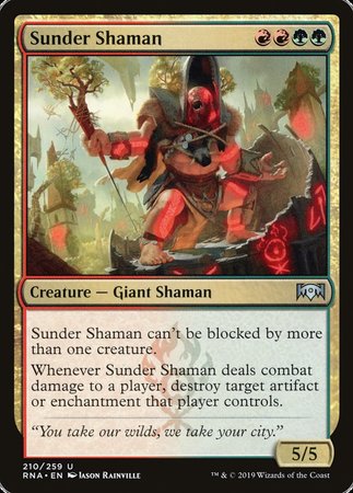 Sunder Shaman [Ravnica Allegiance] | Mega City Incorporated