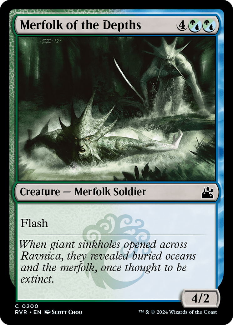 Merfolk of the Depths [Ravnica Remastered] | Mega City Incorporated