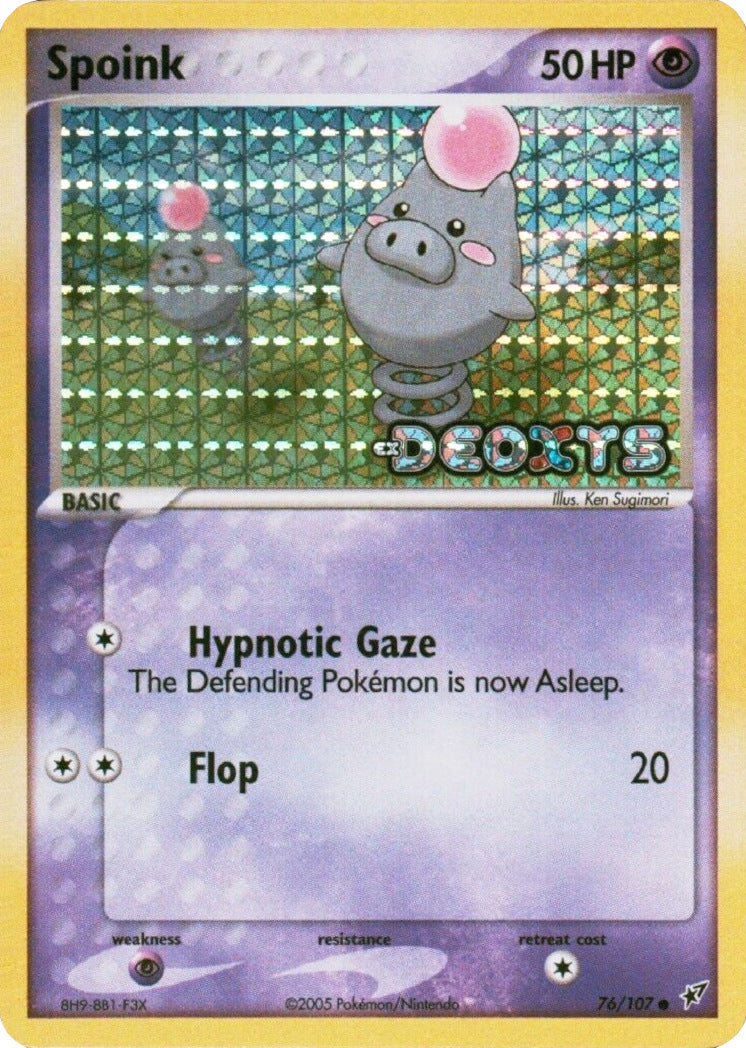 Spoink (76/107) (Stamped) [EX: Deoxys] | Mega City Incorporated