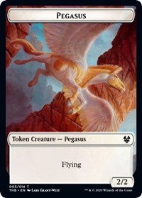 Pegasus // Satyr Double-sided Token [Theros Beyond Death Tokens] | Mega City Incorporated