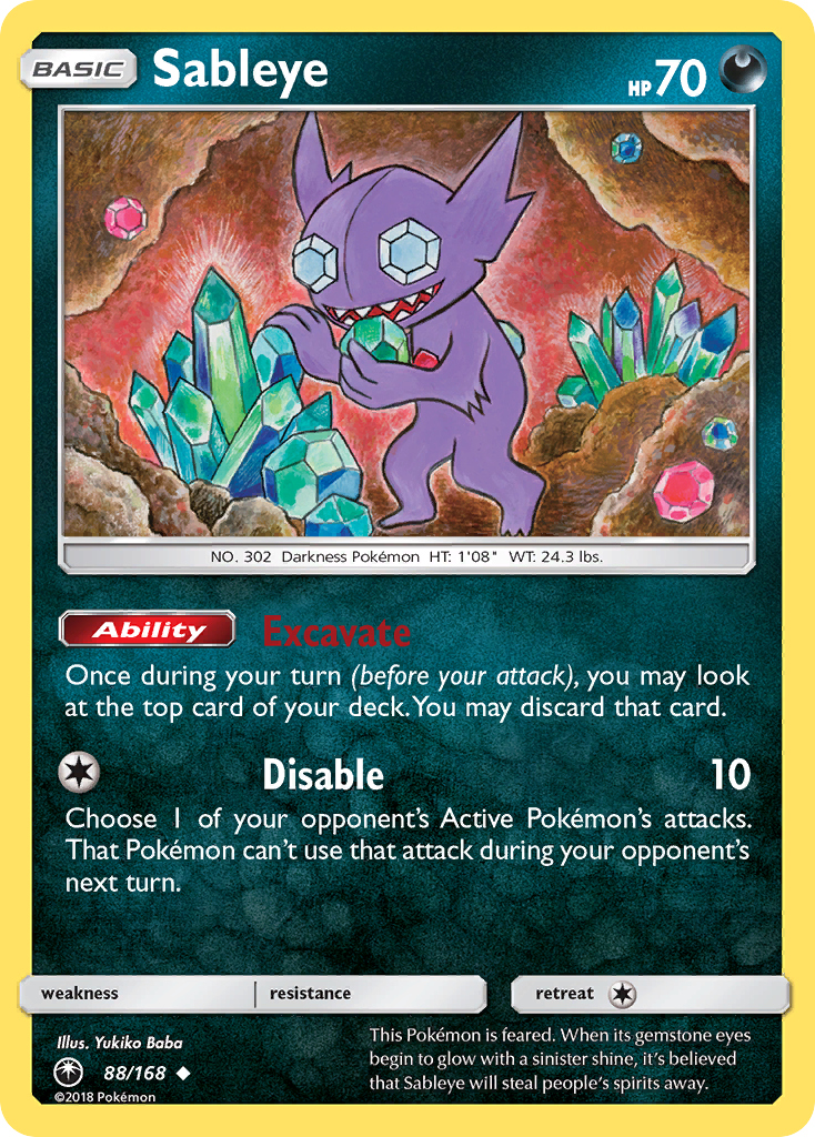 Sableye (88/168) [Sun & Moon: Celestial Storm] | Mega City Incorporated