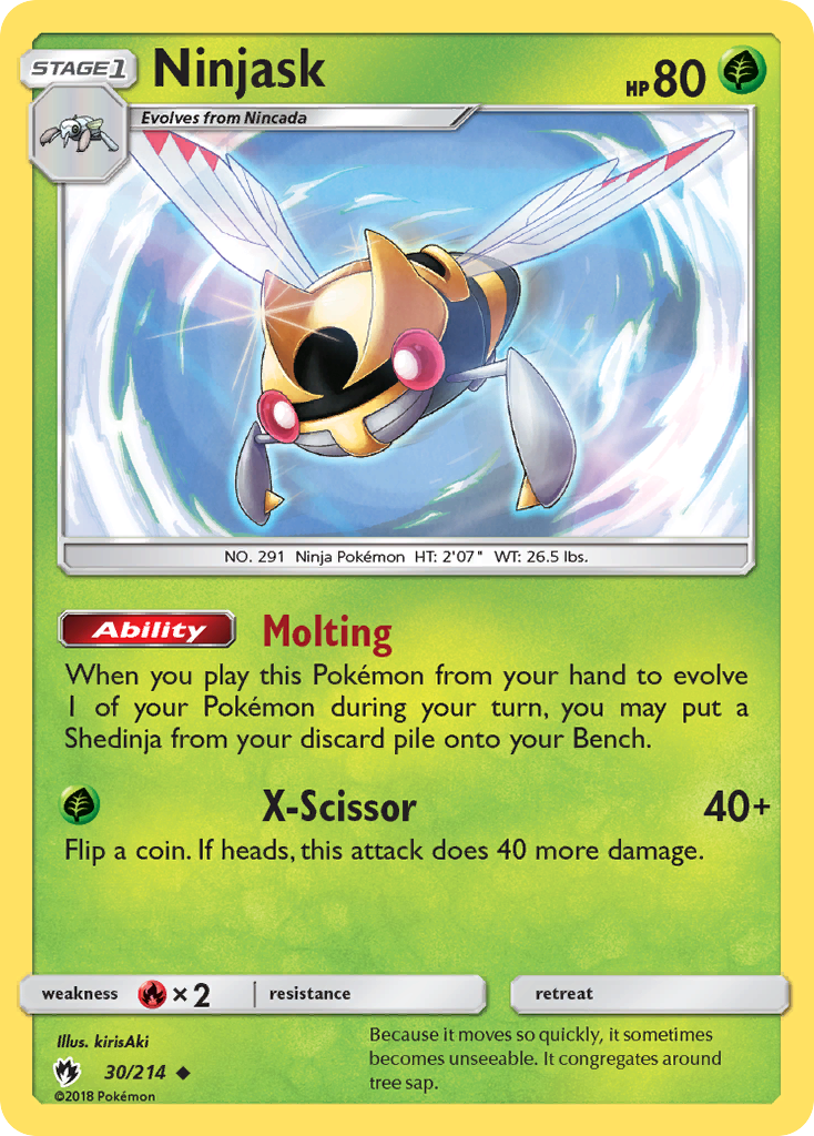 Ninjask (30/214) [Sun & Moon: Lost Thunder] | Mega City Incorporated