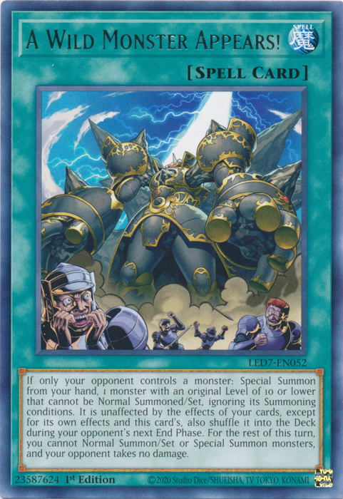 A Wild Monster Appears! [LED7-EN052] Rare | Mega City Incorporated