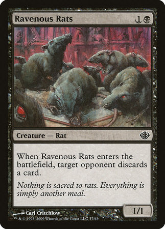 Ravenous Rats [Duel Decks: Garruk vs. Liliana] | Mega City Incorporated