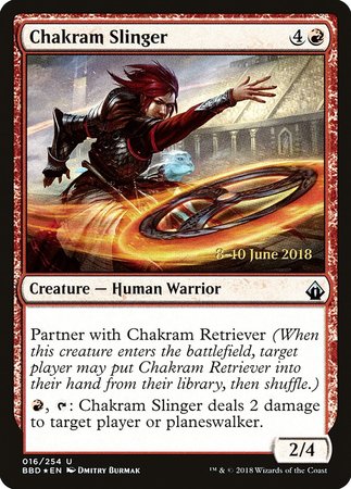 Chakram Slinger [Battlebond Promos] | Mega City Incorporated