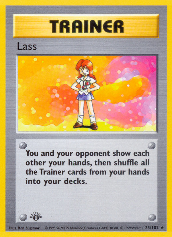 Lass (75/102) (Shadowless) [Base Set 1st Edition] | Mega City Incorporated