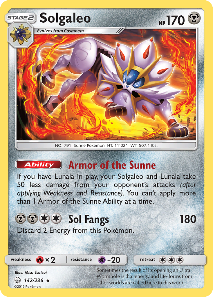 Solgaleo (142/236) [Sun & Moon: Cosmic Eclipse] | Mega City Incorporated