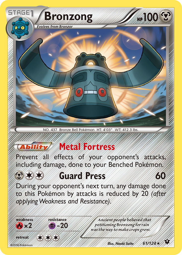 Bronzong (61/124) [XY: Fates Collide] | Mega City Incorporated