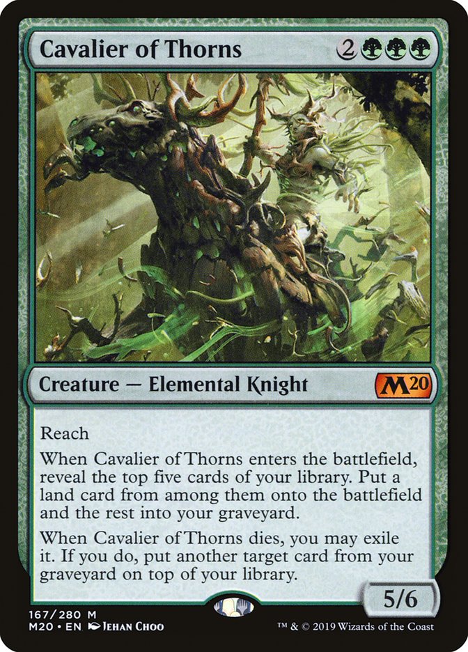 Cavalier of Thorns [Core Set 2020] | Mega City Incorporated