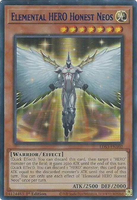 Elemental HERO Honest Neos (Blue) [LDS3-EN102] Ultra Rare | Mega City Incorporated