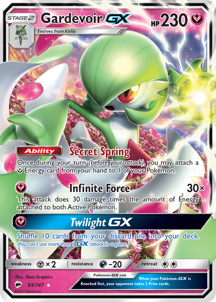 Gardevoir GX (93/147) [Sun & Moon: Burning Shadows] | Mega City Incorporated