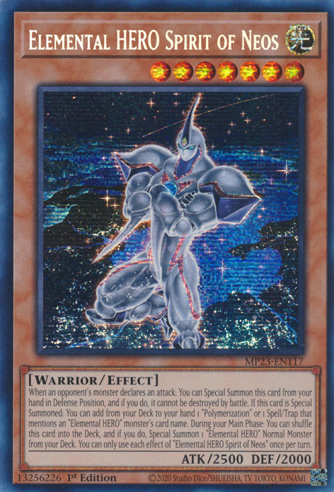 Elemental HERO Spirit of Neos [MP23-EN117] Prismatic Secret Rare | Mega City Incorporated