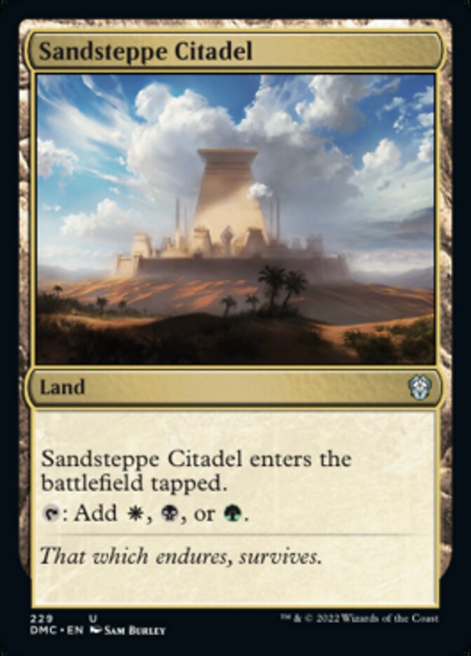 Sandsteppe Citadel [Dominaria United Commander] | Mega City Incorporated