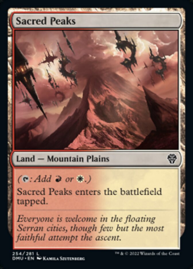 Sacred Peaks [Dominaria United] | Mega City Incorporated