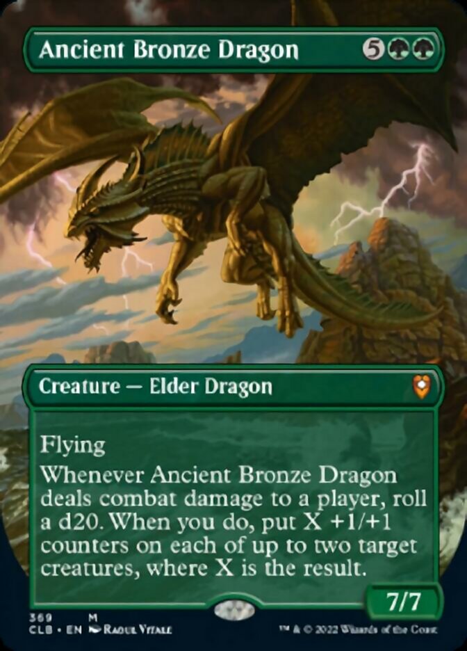 Ancient Bronze Dragon (Borderless Alternate Art) [Commander Legends: Battle for Baldur's Gate] | Mega City Incorporated