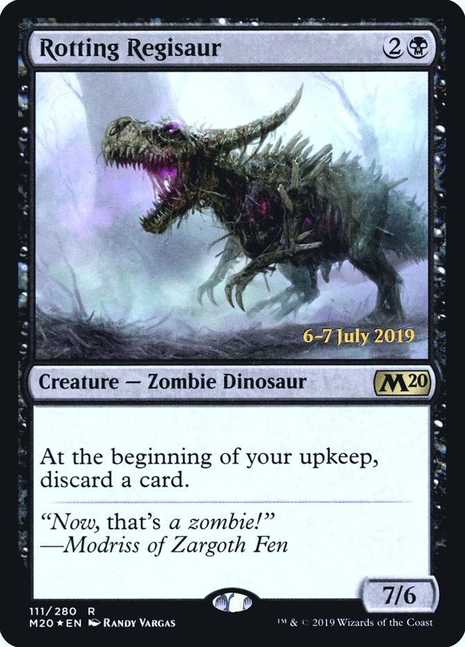 Rotting Regisaur  [Core Set 2020 Prerelease Promos] | Mega City Incorporated