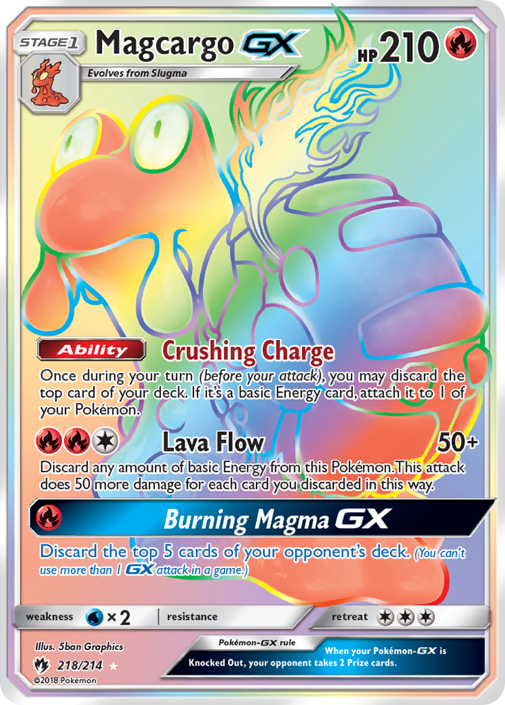 Magcargo GX (218/214) [Sun & Moon: Lost Thunder] | Mega City Incorporated