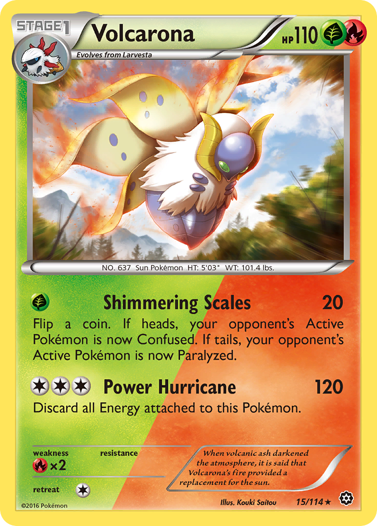 Volcarona (15/114) [XY: Steam Siege] | Mega City Incorporated