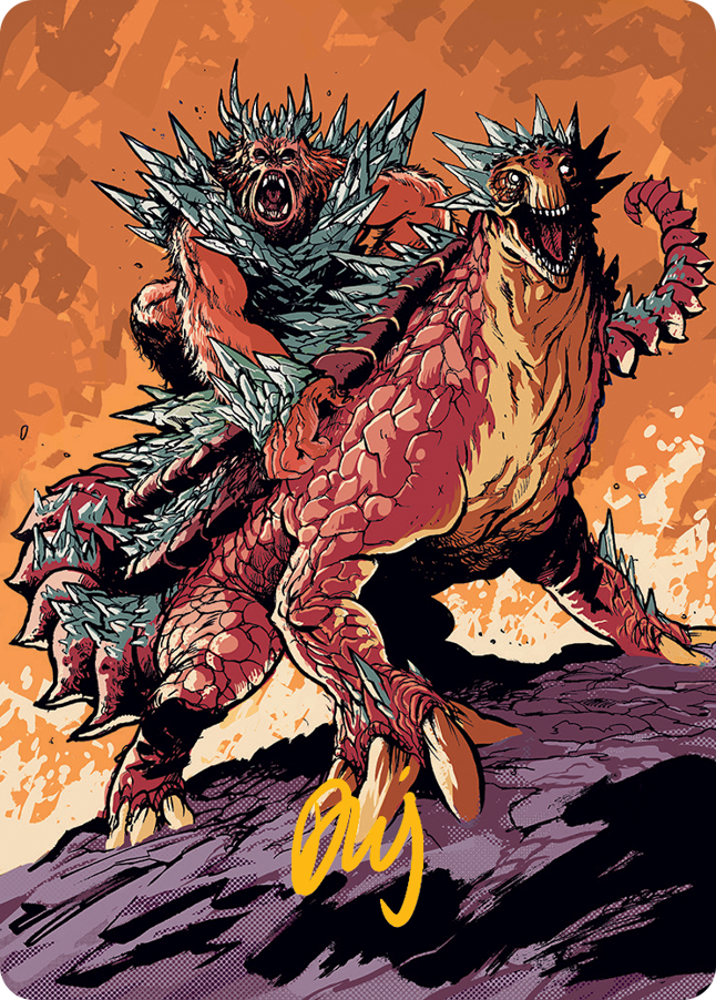 Kogla and Yidaro Art Card (Gold-Stamped Signature) [March of the Machine Art Series] | Mega City Incorporated
