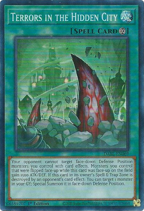 Terrors in the Hidden City [DABL-EN069] Super Rare | Mega City Incorporated